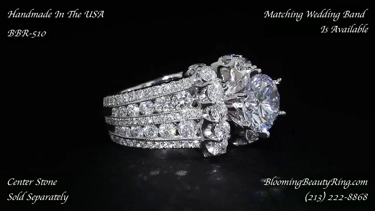 BBR-510E Engagement Ring By BloomingBeautyRing.com