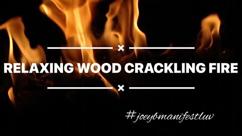 RELAXING CRACKLING WOOD BURNING IN FIREPLACE