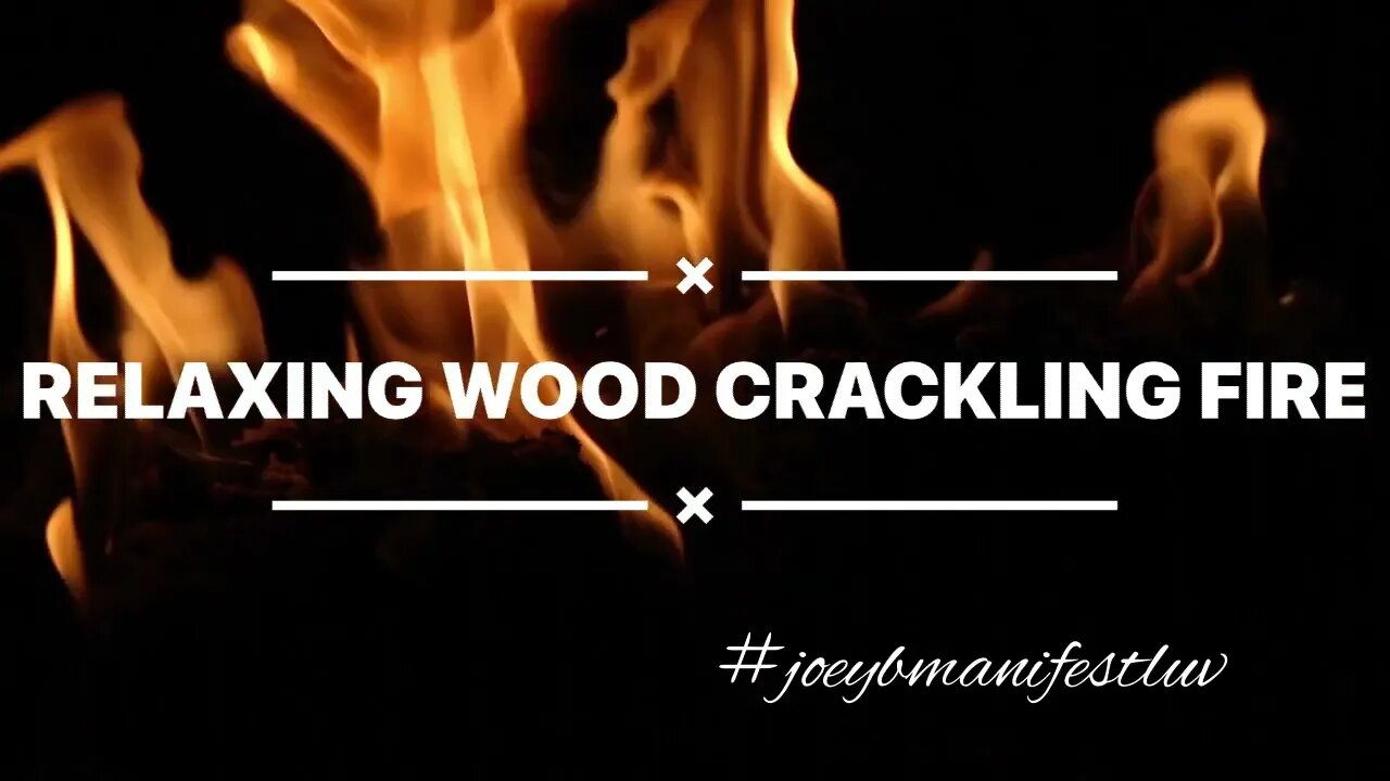 RELAXING CRACKLING WOOD BURNING IN FIREPLACE
