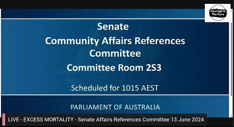 EXCESS MORTALITY Senate Community Affairs References Committee 13/06/2024