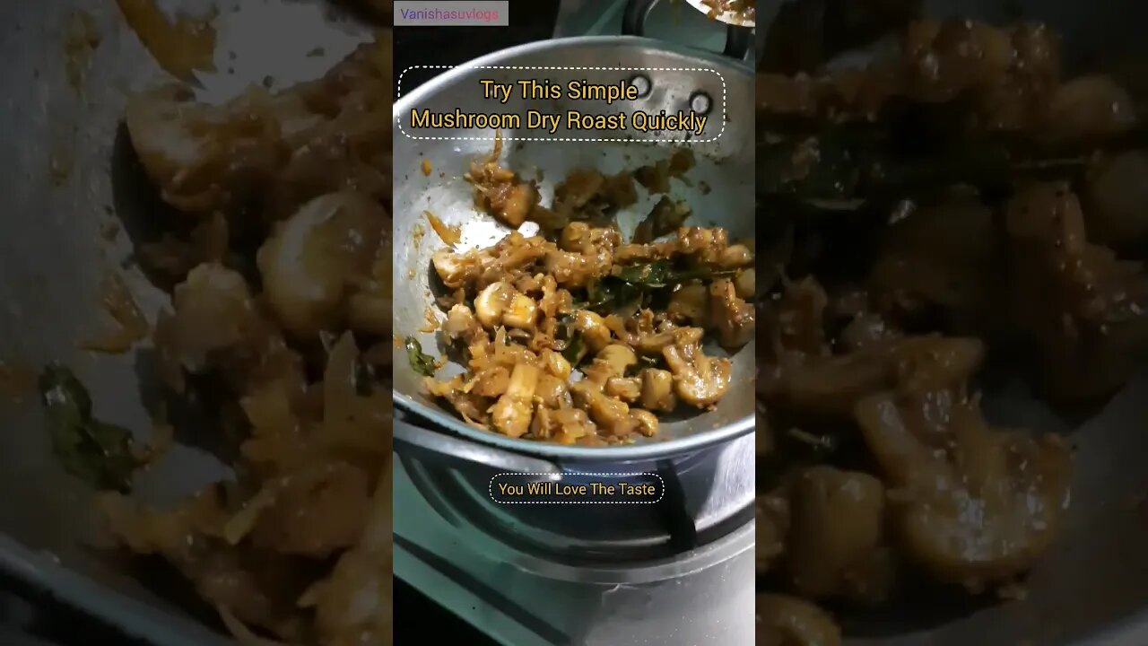 ππ₯Healthy Yummy Mushroom Dry Roast ππ #mushroom #roast #food #healthy #masala #sidedish #π #day26