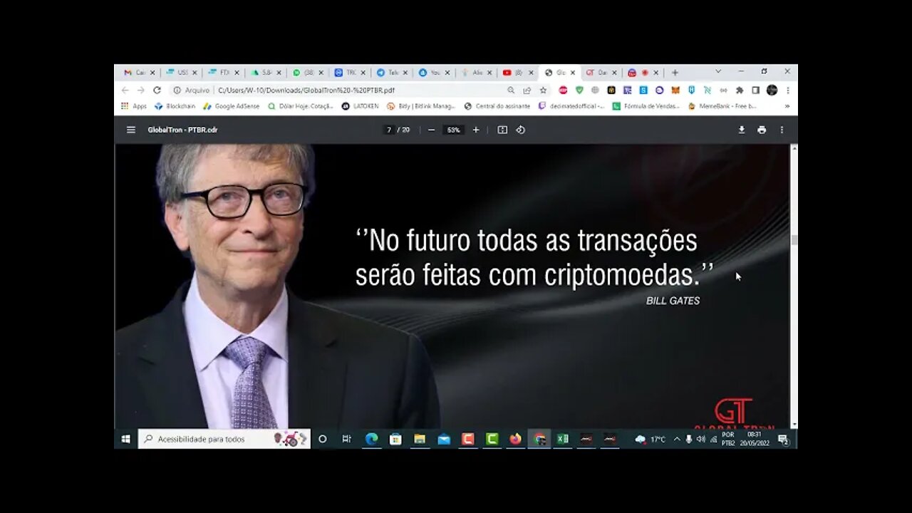 🔥Global Tron🔥 Ganhe $30 no candastro, esse valor rende para você 1% dia, veja a prova de pagamento!