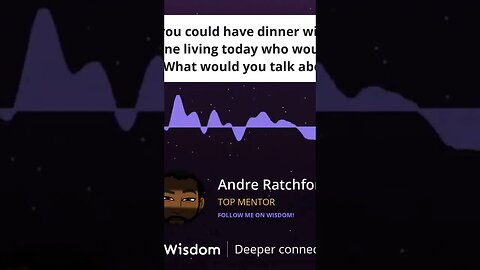 Who Would You Have Dinner With? What Would You Talk About? #wisdomapp #thegameideaguy