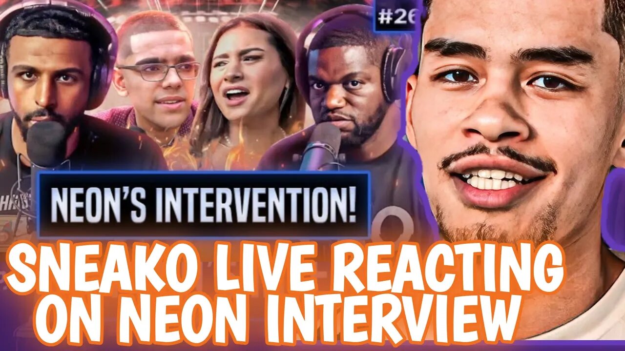 SNEAKO LIVE REACTING ON NEON INTERVIEW. NEON SILENT ON INTERVIEW.