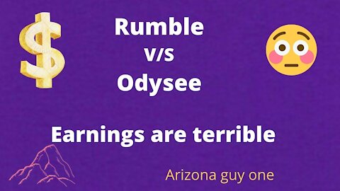 Big Difference...Rumble v/s Odysee Come take a look
