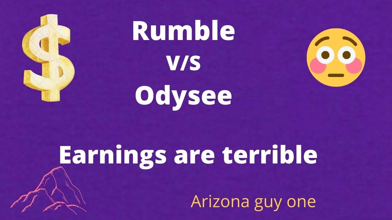 Big Difference...Rumble v/s Odysee Come take a look