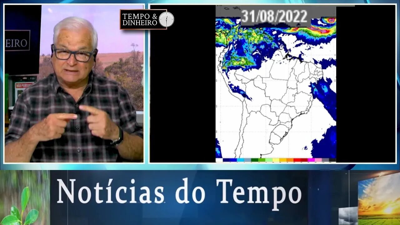 Previsão do tempo indica Brasil central seco. Chuvas no Norte e faixa litorânea