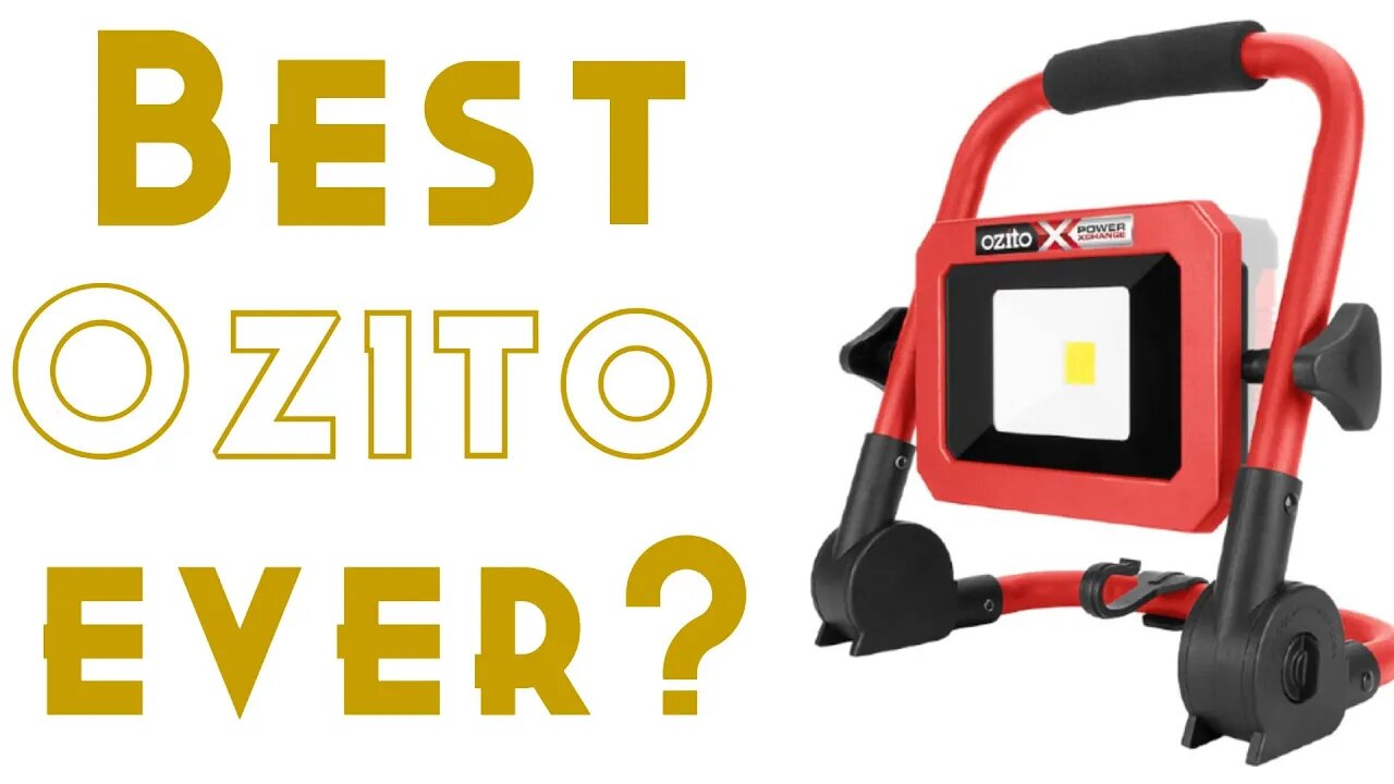 Review of the 18v Ozito Work Light, Cheapest Australian 18v WorkLight from Bunnings Warehouse