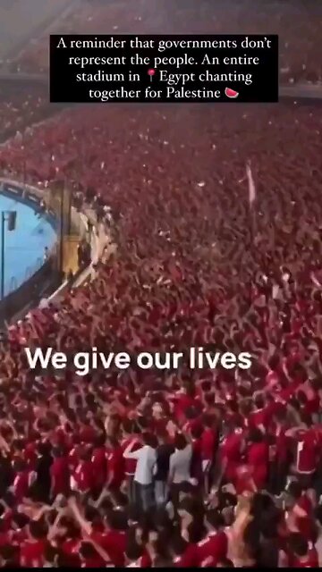 Governments do not represent the Egyptian people.