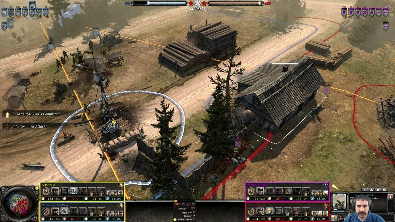 SHaNaEA, CrossFire JellyBelly vs Lord Hearthless, Jeager || Company of Heroes 2