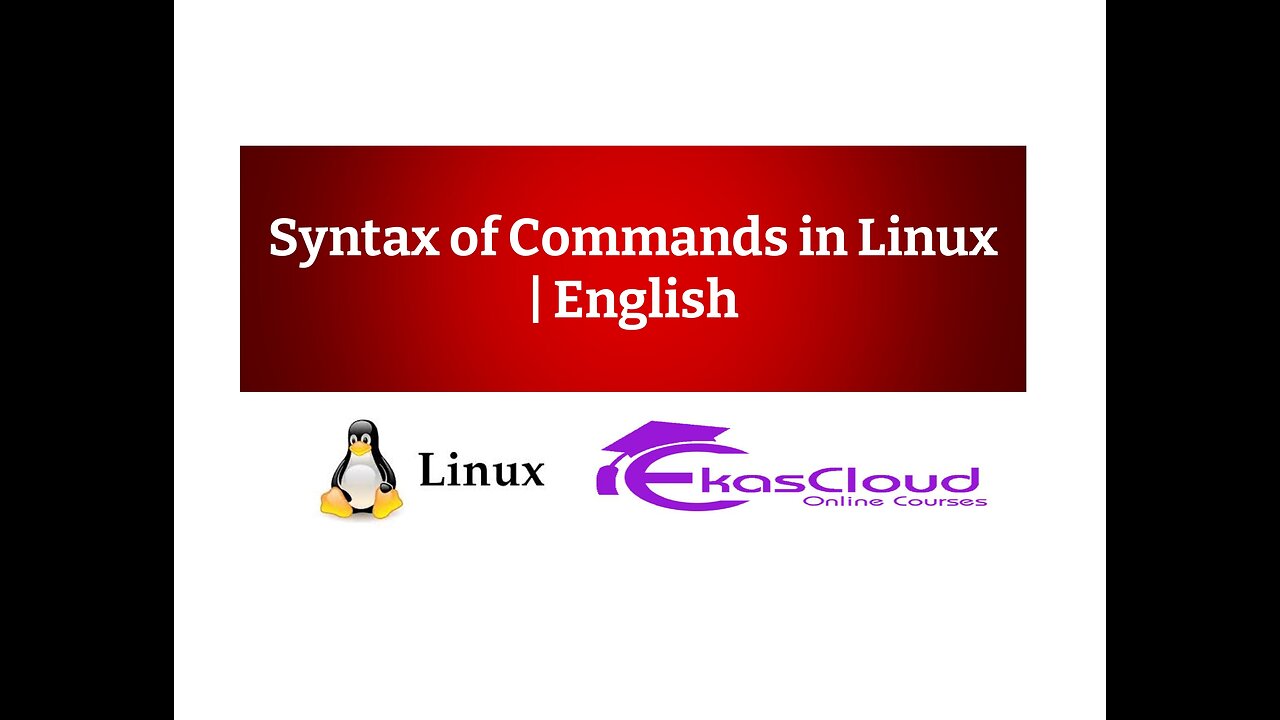 Syntax of Commands in Linux