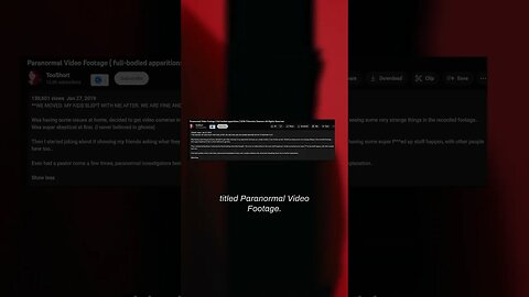 The Most Convincing Paranormal Footage… #shorts