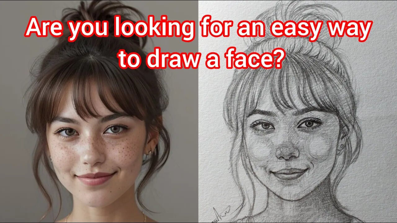 How to draw a girl's face