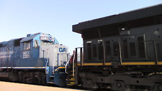 CN 8820, CN 2658, CN 2321 & GMTX 2281 Engines Manifest Train Westbound In Ontario