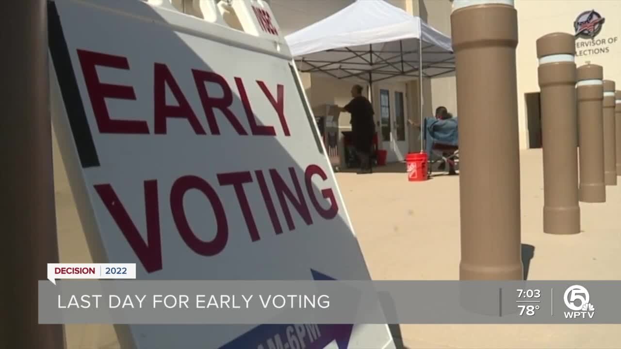 Early voting coming to end in Palm Beach, St. Lucie counties