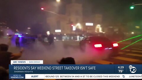 Residents say weekend street takeover isn't safe