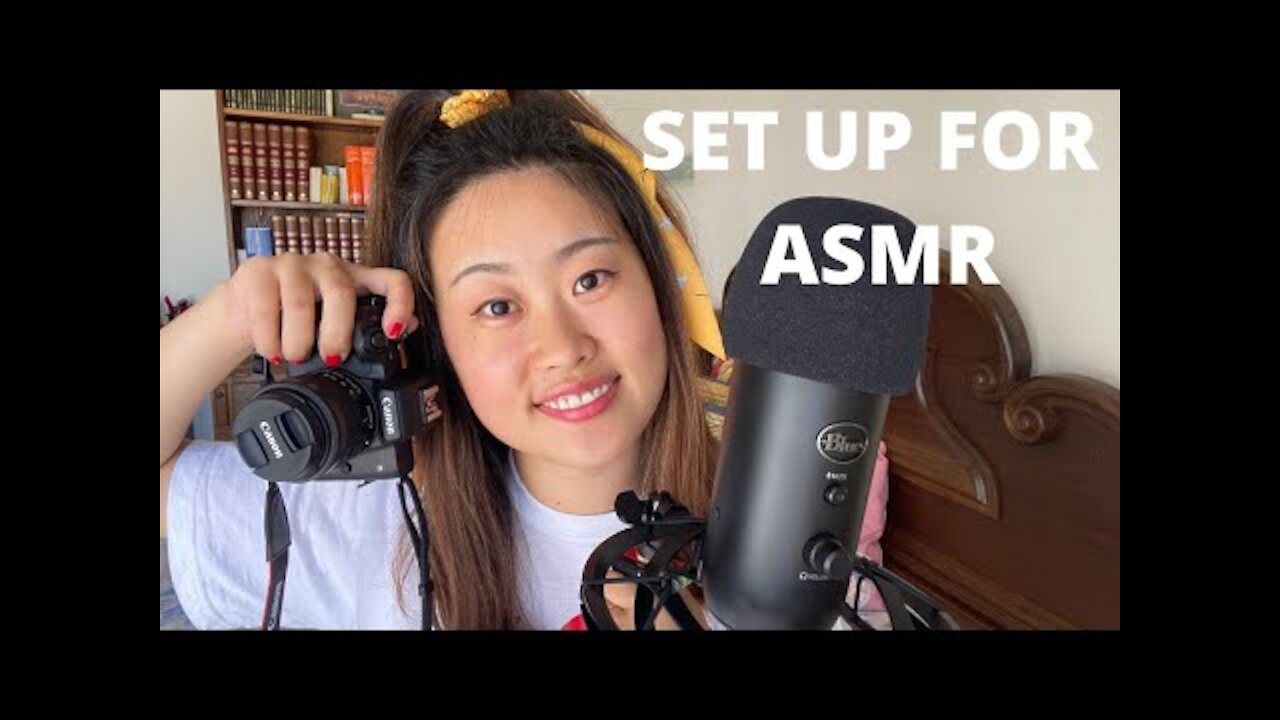 How to set up camera and Blue Yeti to film Asmr videos