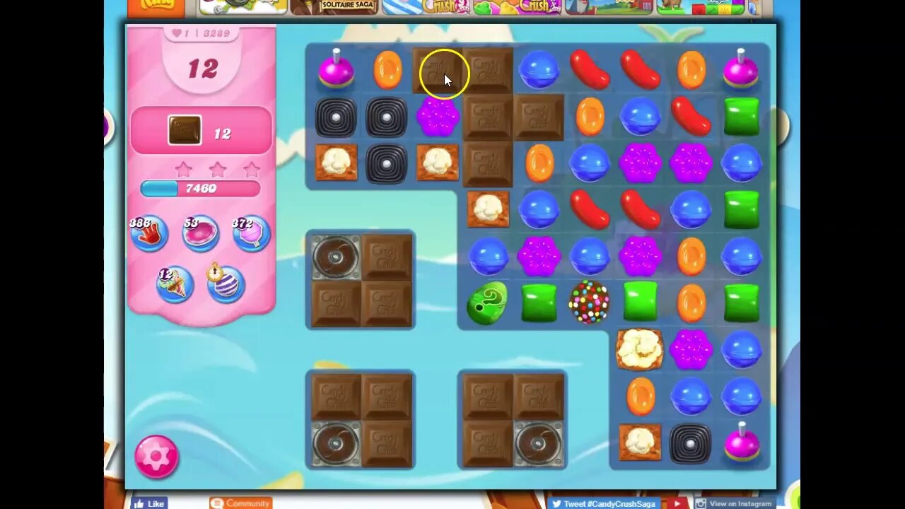 Candy Crush Level 3289 Talkthrough, 23 Moves 0 Boosters