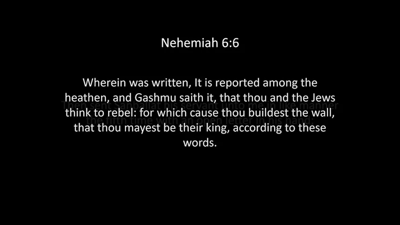 Nehemiah Chapter 6