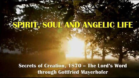 SPIRIT, SOUL AND ANGELIC LIFE (Secrets of Life, 1870 - Lord's Word through Gottfried Mayerhofer)