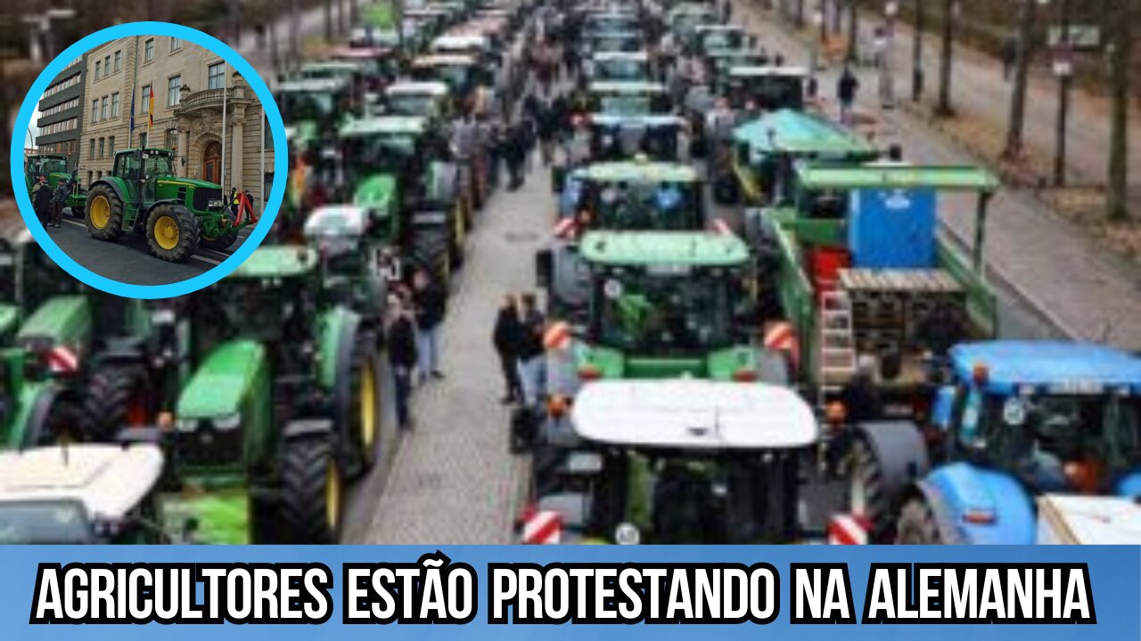 Agricultores estão protestando na Alemanha