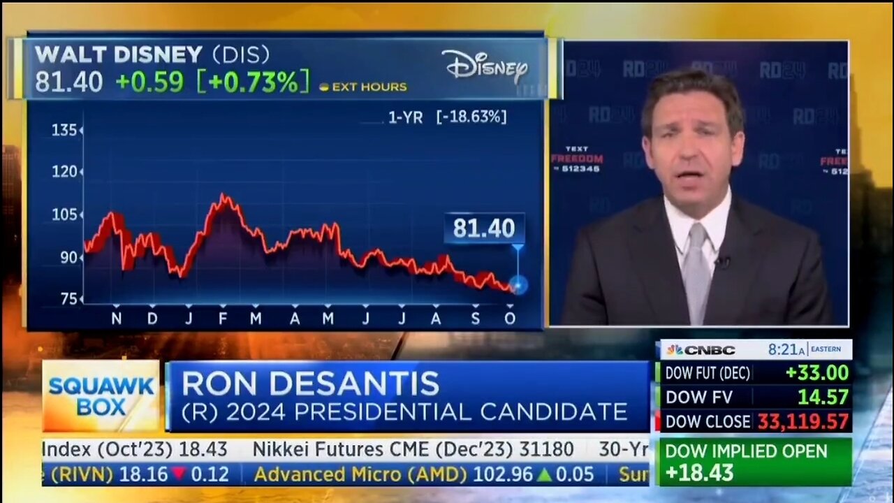 Ron DeSantis Explains Why He Fought Disney