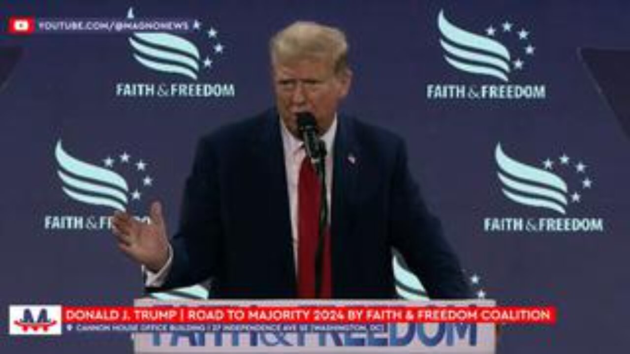 President Donald Trump | Road to Majority | Faith & Freedom Coalition in Washington, DC | 6/22/24