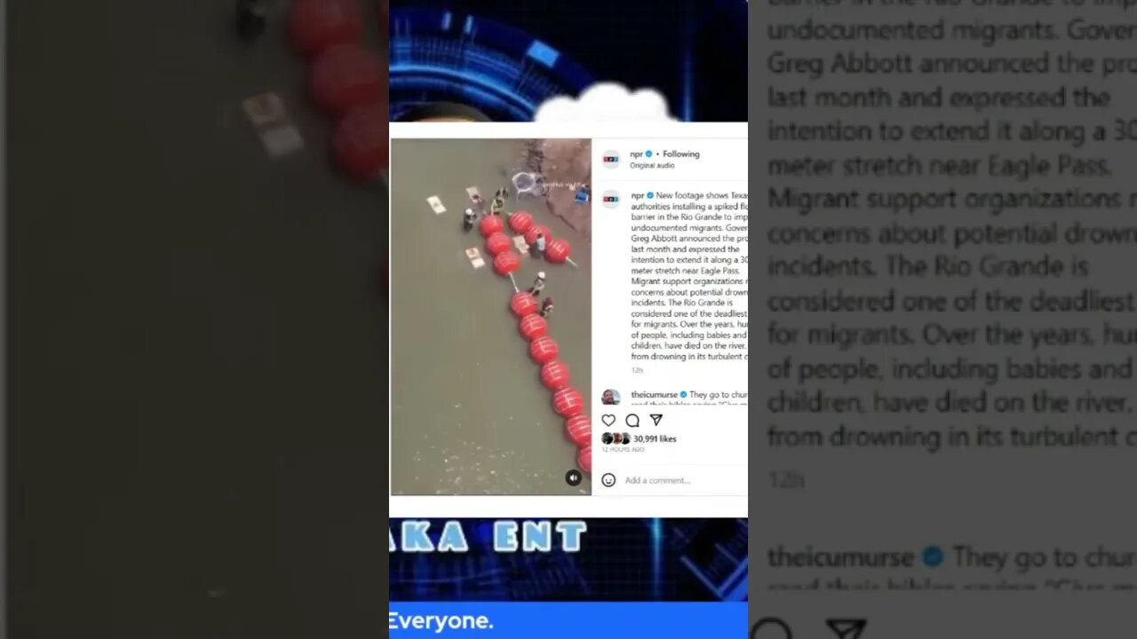Texas installs spiked floating barriers to impede migrants