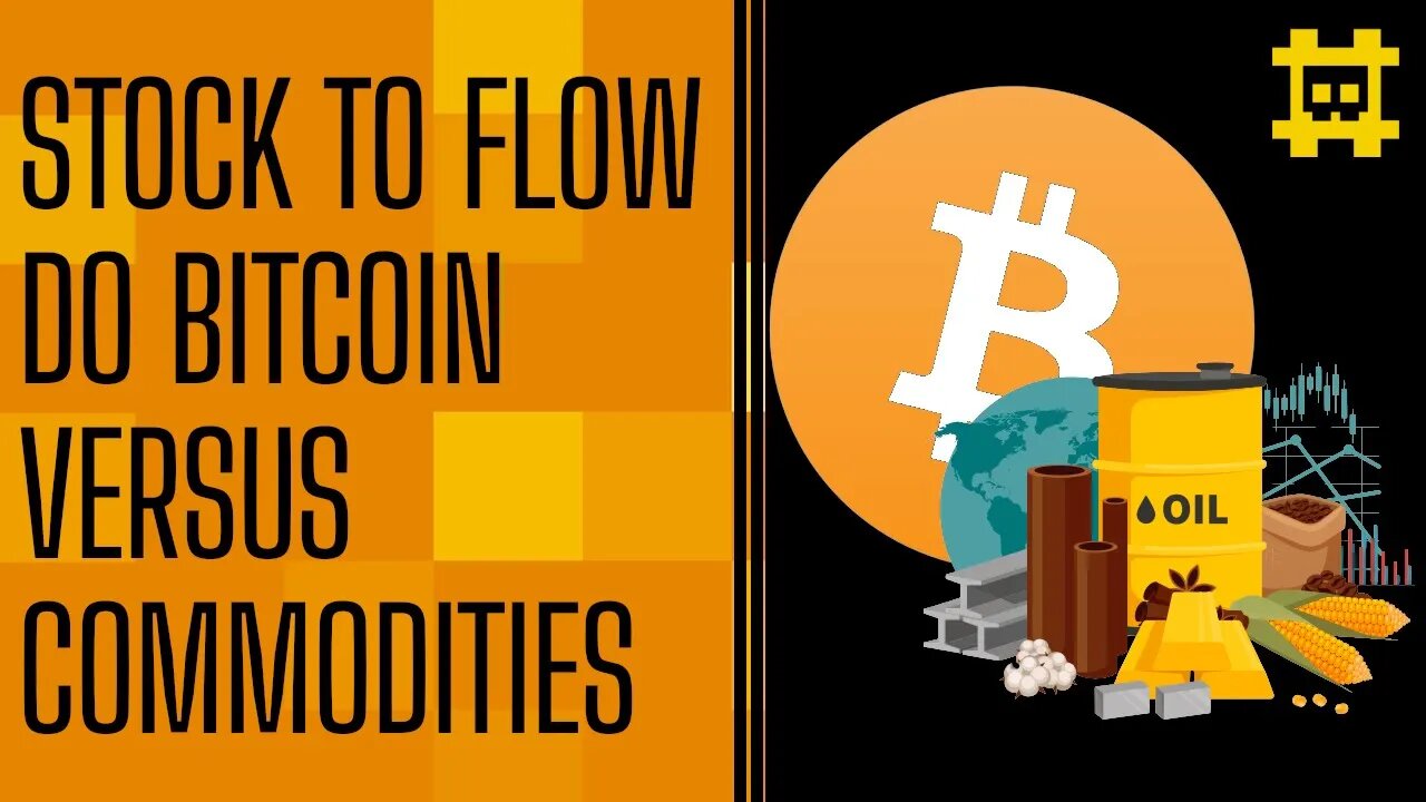 Stock to Flow de algumas commodities comparado ao bitcoin - [CORTE]