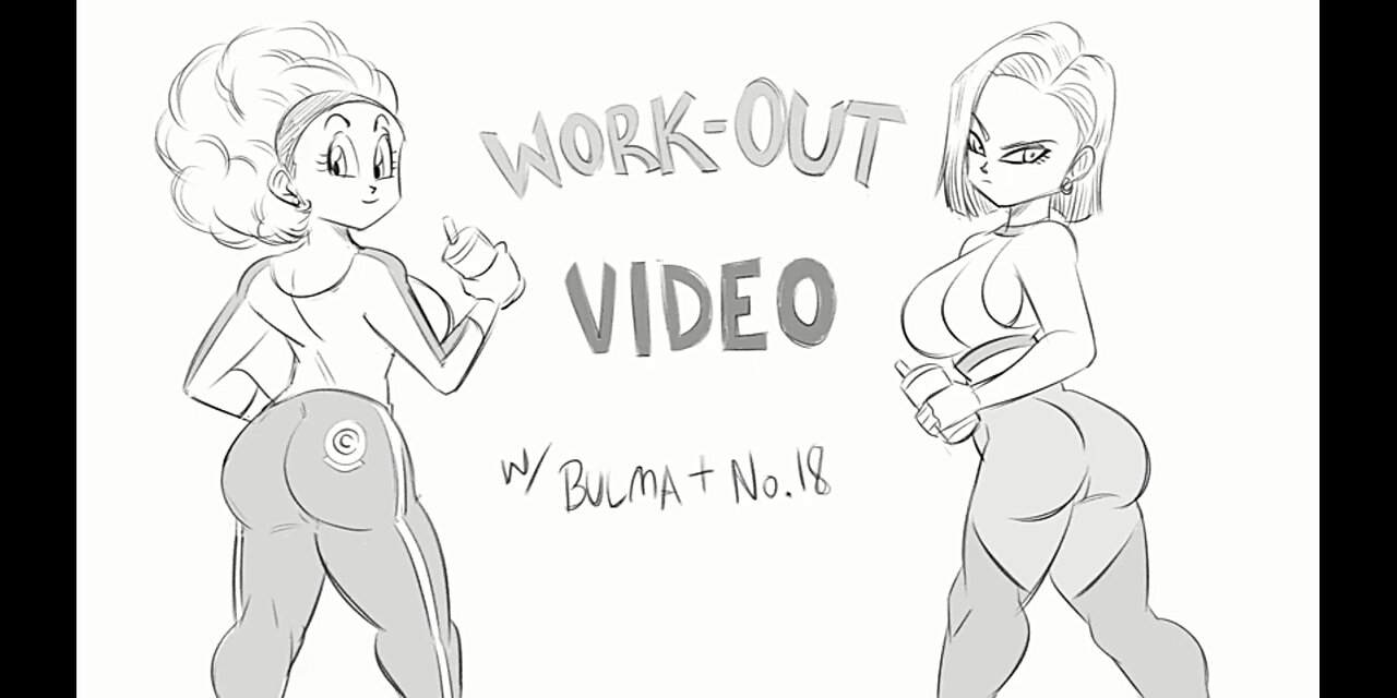 Dragon Ball ladies working out