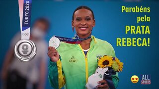 🥈Parabéns Rebeca Andrade pela medalha de prata inédita da ginástica artística em Tokyo 2020.