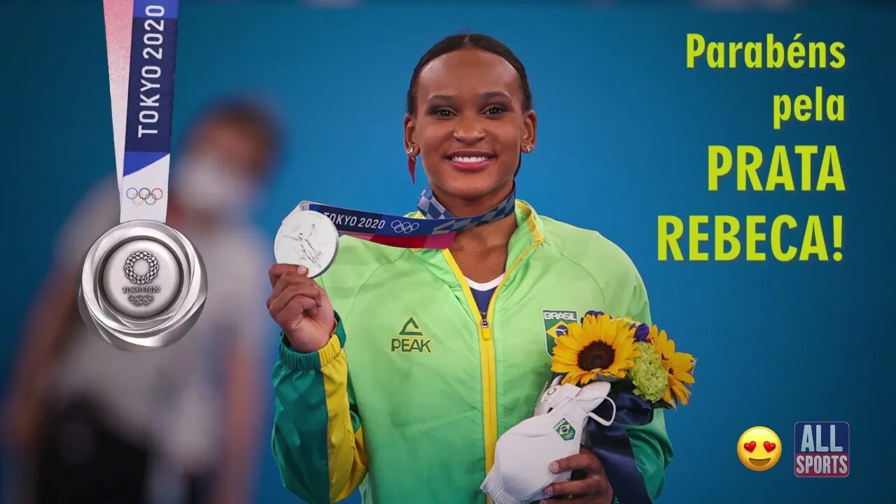 🥈Parabéns Rebeca Andrade pela medalha de prata inédita da ginástica artística em Tokyo 2020.