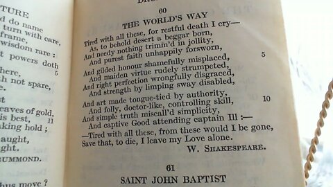 The World's Way - W. Shakespeare