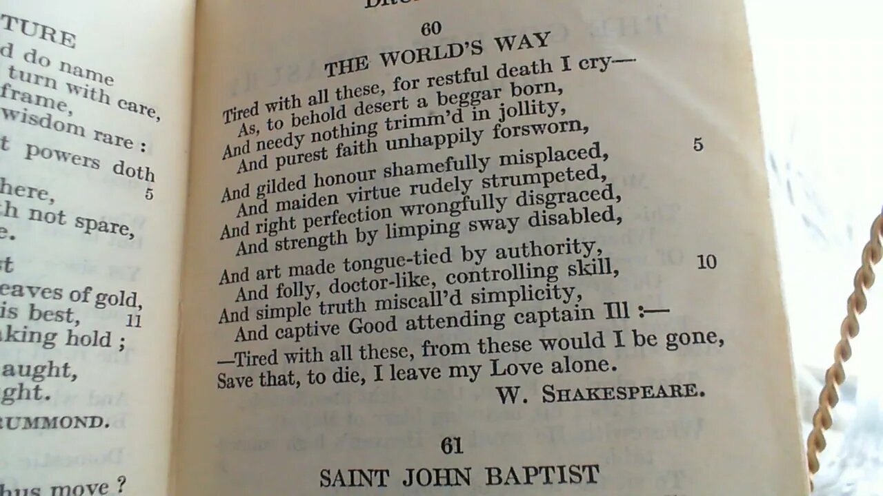 The World's Way - W. Shakespeare