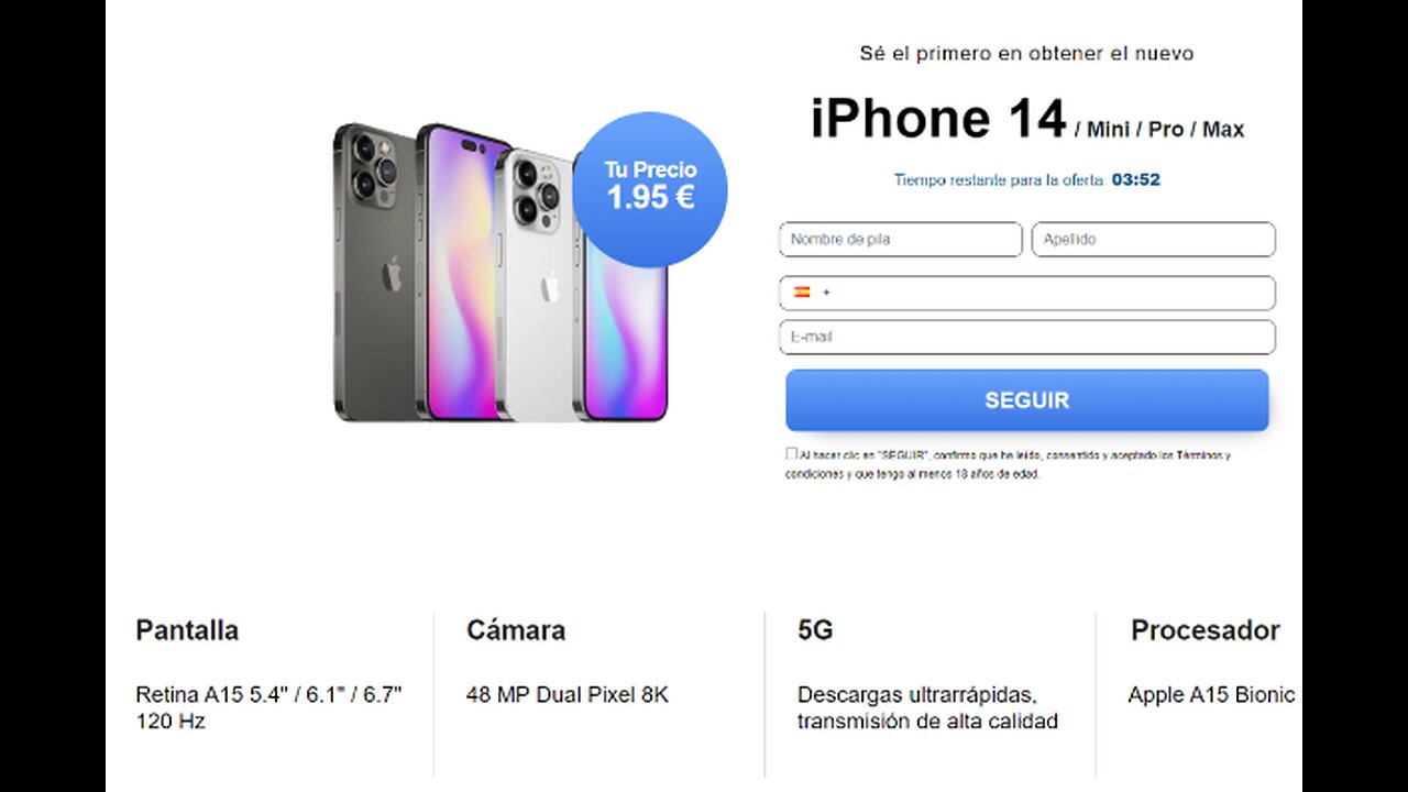 Consigue un nuevo iPhone 14!