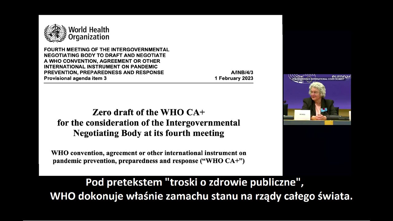 Dr Meryl Nass i Dr Katerine Lindley - WHO szykuje się do przejęcia władzy nad całą planetą (napisy)