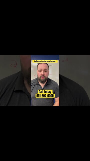 Performing construction work $500 or more is required by law to have a contractor license ￼