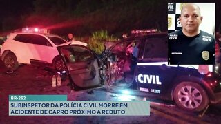 BR-262: subinspetor da Polícia Civil morre em acidente de carro próximo a reduto