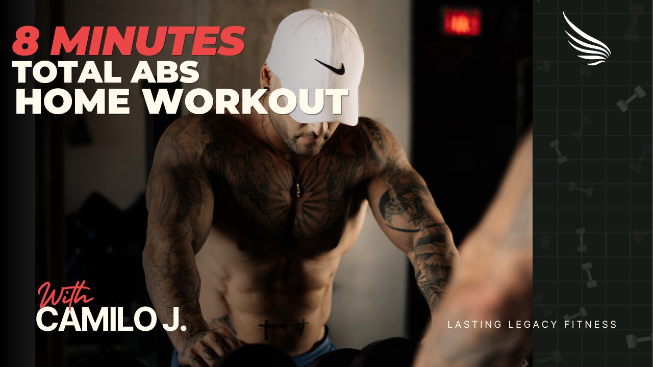 COMPLETE 8 MIN ABS WORKOUT - At Home total Core Routine | RUTINA DE ABDOMINALES DE 8 MINUTOS