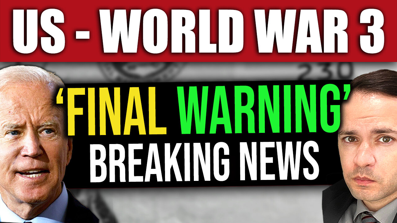 BREAKING: “FINAL WARNING” U.S. to Iran (WORLD WAR 3)