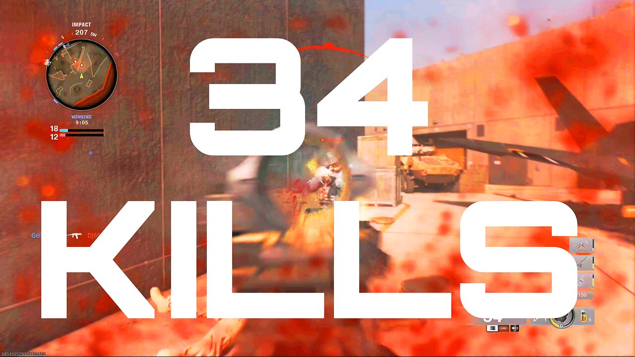 Call Of Duty Black OPS 6 | TDM | 34 Kills | 17 Deaths | 2.00 KD