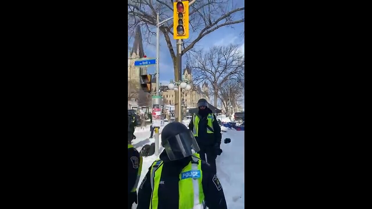 Freedom Convoy Ottawa Holding the Line Police vs Peaceful Protesters