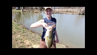 Country girl catches 2 personal best bass