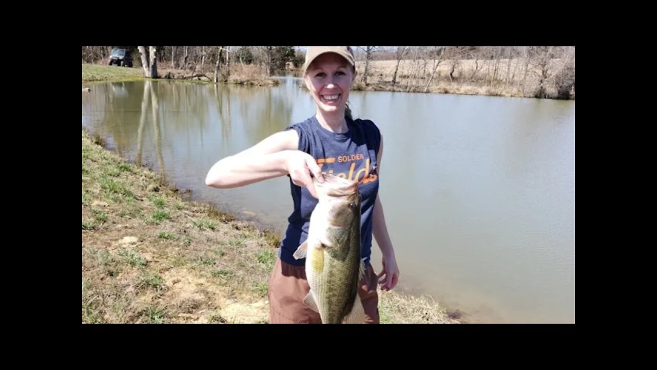 Country girl catches 2 personal best bass