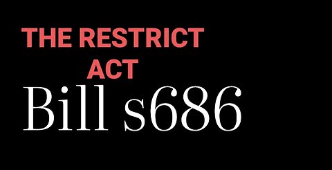 THE RESTRICT ACT 🛑AND 👀🔎🤔AT THIS🤔 IF TRUE THIS IS CRAZY🤯 Link below to more info