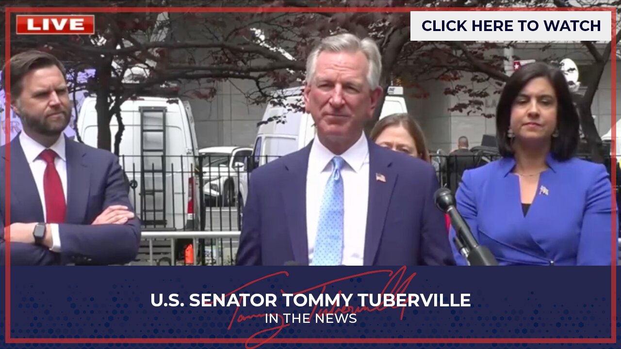 Senator Tuberville Gives Remarks Outside President Trump Trial in New York