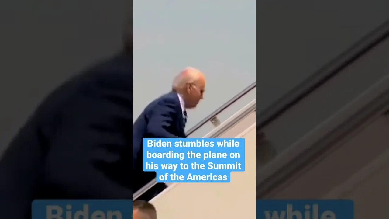 Biden trips on the stairs yet again