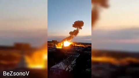 A unique video of yesterday's strike on an object in Dnepropetrovsk