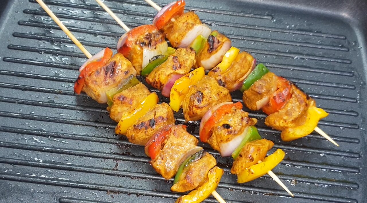 Chicken Shashlik Sticks Recipe