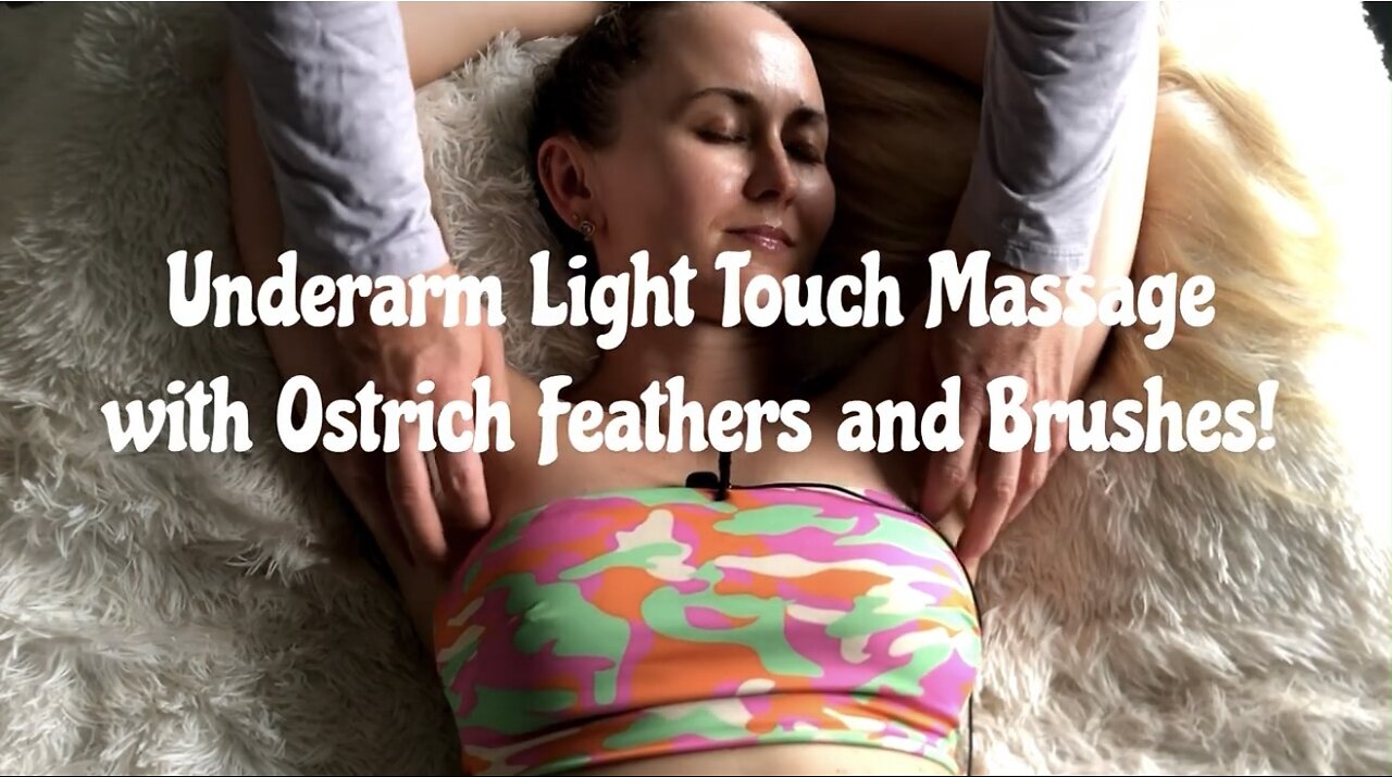 ASMR Armpit Tickle with Ostrich Feathers!